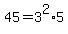 45=3%5E2%2A5