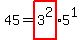 45=highlight%283%5E2%29%2A5%5E1
