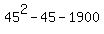 45%5E2-45-1900
