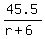 45.5%2F%28r%2B6%29