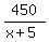 450%2F%28x%2B5%29
