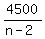 4500%2F%28n-2%29