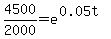 4500%2F2000=e%5E%280.05t%29