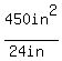 450in%5E2%2F%2824in%29