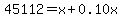 45112=x%2B0.10x
