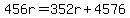 456r=352r%2B4576