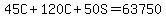 45C%2B120C%2B50S=63750