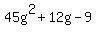 45g%5E2%2B12g-9