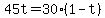 45t=30%281-t%29