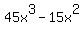 45x%5E3-15x%5E2