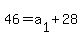 46=a%5B1%5D%2B28