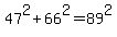 47%5E2%2B66%5E2=89%5E2