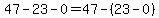 47+-+23+-+0+=+47+-%2823+-+0%29