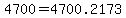 4700=4700.2173