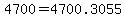 4700=4700.3055