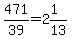 471%2F39=2%261%2F13