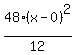 48%28x-0%29%5E2%2F12