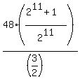 48%2A%28%282%5E11%2B1%29%2F2%5E11%29%2F%28%283%2F2%29%29