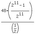 48%2A%28%282%5E11-1%29%2F2%5E11%29%2F%28%281%2F2%29%29