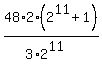 48%2A2%2A%282%5E11%2B1%29%2F%283%2A2%5E11%29