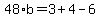 48%2Ab=3%2B4-6