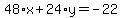 48%2Ax%2B24%2Ay=-22