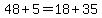 48%2B5=18%2B35