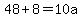48%2B8+=+10a