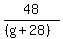 48%2F%28%28g%2B28%29%29