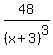 48%2F%28x%2B3%29%5E3
