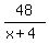 48%2F%28x%2B4%29