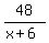 48%2F%28x%2B6%29