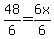 48%2F6=6x%2F6