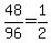 48%2F96=1%2F2