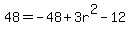 48=-48%2B3r%5E2-12