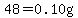 48=0.10g+