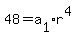 48=a%5B1%5D%2Ar%5E4%29