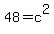 48=c%5E2