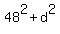 48%5E2+%2B+d%5E2