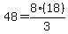 48+=+8%2818%29%2F3
