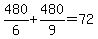 480%2F6%2B480%2F9=72
