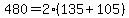 480+=+2%28135%2B105%29