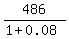 486%2F%281%2B0.08%29