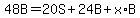 48B=20S%2B24B%2Bx%2AB