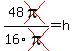 48cross%28pi%29%2F16cross%28pi%29=h