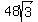 48sqrt%283%29