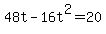 48t-16t%5E2=20