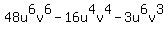 48u%5E6v%5E6-16u%5E4v%5E4-3u%5E6v%5E3