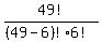 49%21%2F%28%2849-6%29%21%2A6%21%29