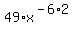 49%2Ax%5E%28-6%2A2%29